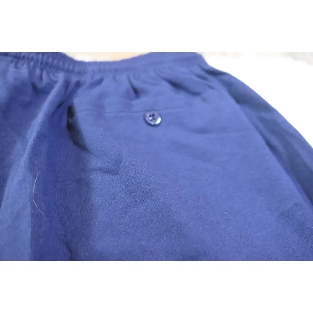 NWT Vintage Rare Adidas TEAM Cotton Jersey Shorts 90s Y2K Men XL Blue - USA